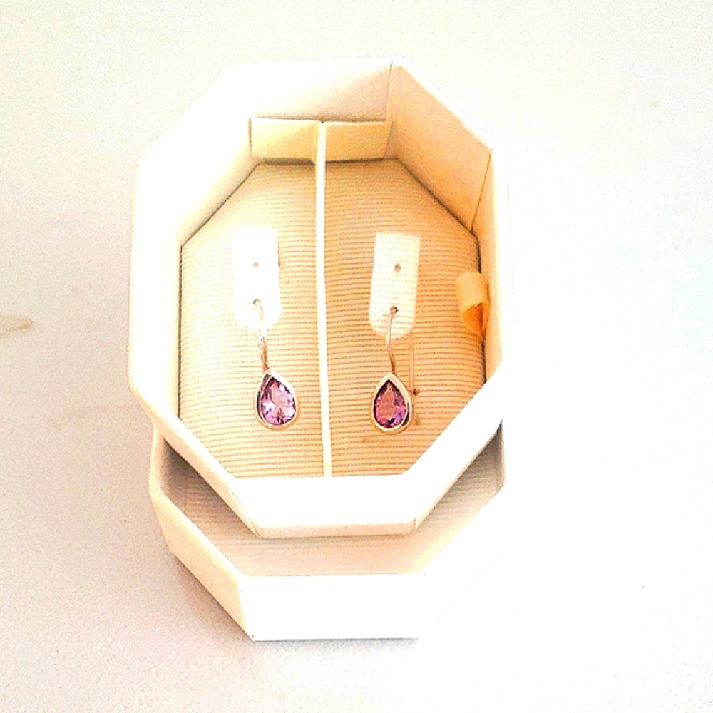 Silver Amethyst Earrings